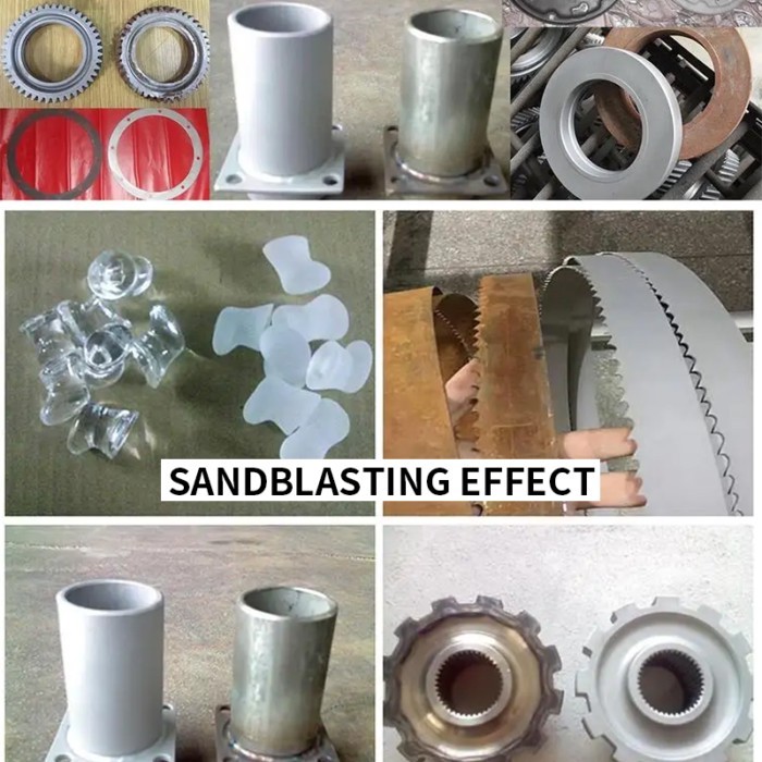 80L 20Gal Sandblaster Heavy Duty Steel Abrasive Air Sand Blaster Mobile Rust Remove Surface Cleanin