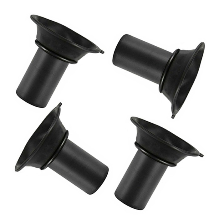 4Pcs Black Motorcycle Carburetor Vacuum Piston Diaphragm Membrane Plunger Fit for Honda VT500 VT500
