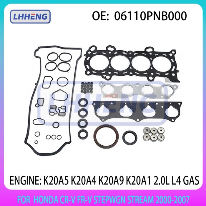 Engine Cylinder Full Gasket Set For HONDA CR-V FR-V STEPWGN STREAM K20A5 K20A4 K20A9 K20A1 2.0L L4