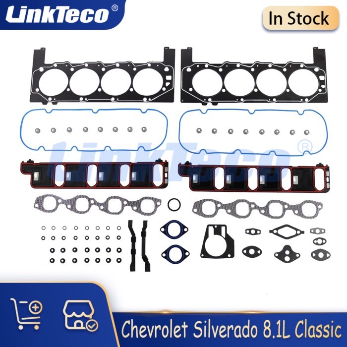 Engine Parts Cylinder Head Set Fit 8.1L V8 GAS For GMC Sierra Yukon XL Chevrolet Silverado 2500 Cla