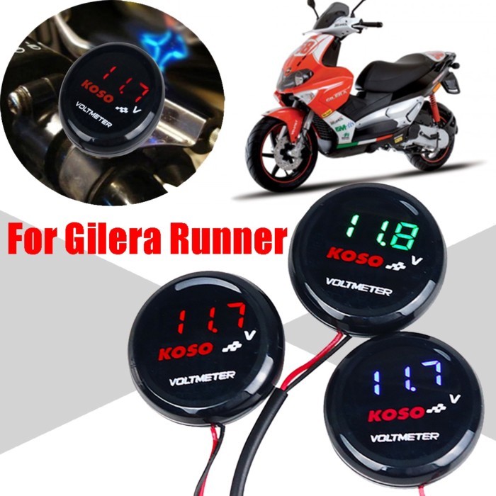 For Gilera Runner 50 125 172 180 2t 183 Vxr 200 Motorcycle Accessories KOSO Voltmeter Volt Gauge Di