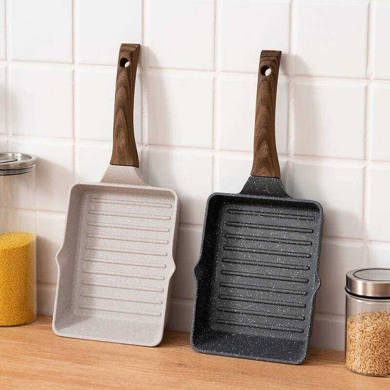 C Steak Pan, Frying Pan, Frying Pan, Flat Bottomed Rice Stone Non Stick Pan