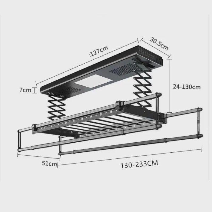 Upgrade Electric Clothes Hanger Intelligent Remote Control Lifting Household Clothes Dryer Balcony