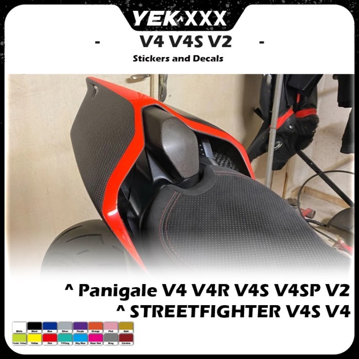 Rear Tail Design Line Decal Sticker New Design For Ducati Panigale V4 V4R V4S V4SP V2 V4SP2 Streetf