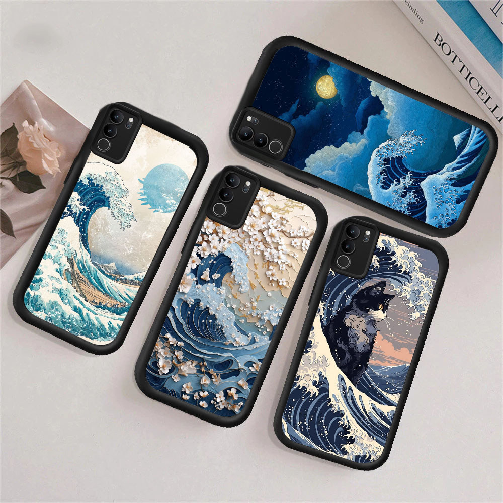 WA49 คลื่นปลอกสําหรับ Hp ชุบ VIVO V15 V25 V25E V20 V27 V23E S1 V23 Pro 5G วัสดุ TPU