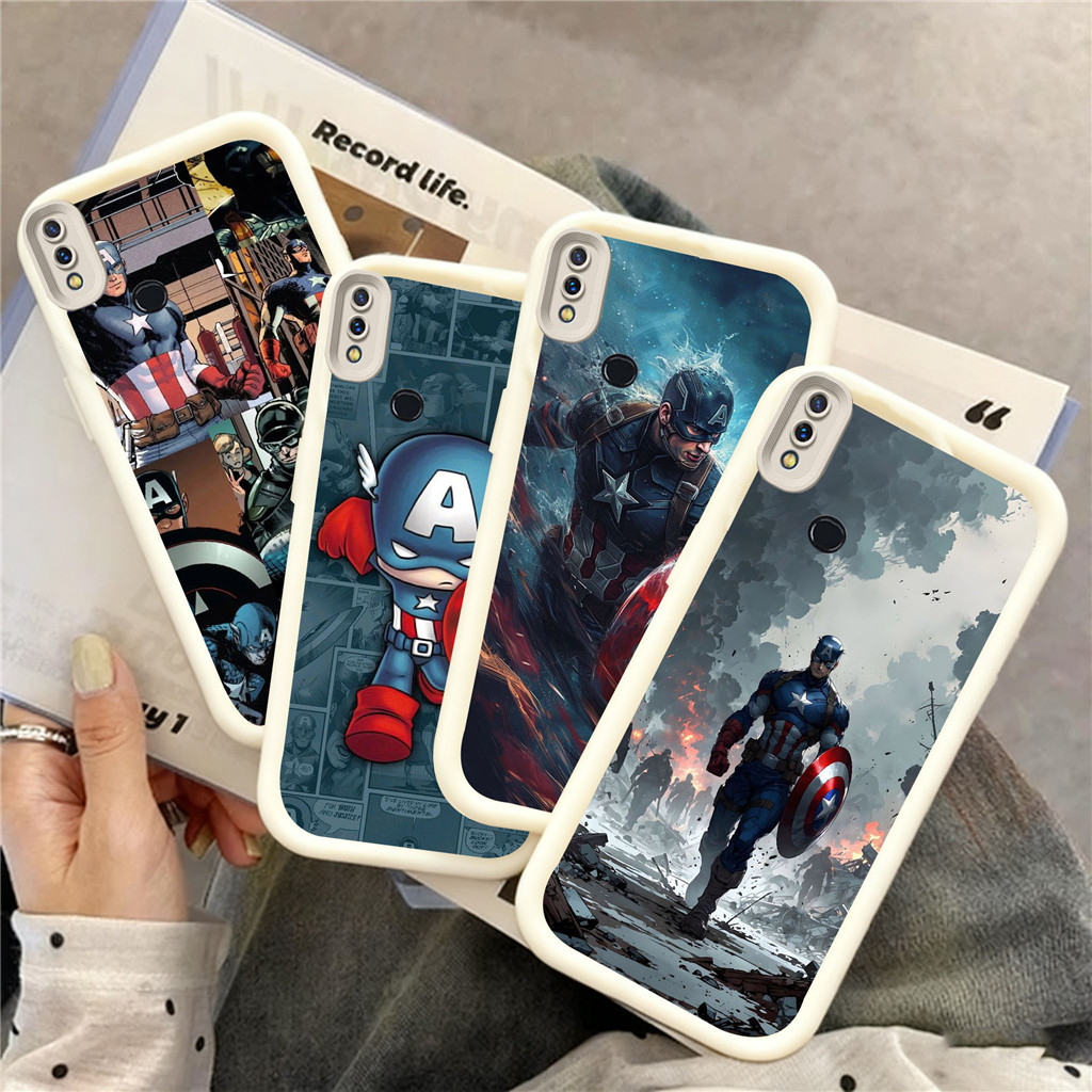 WB27 กัปตันอเมริกาปลอกสําหรับ Hp ชุบ Samsung A31 A52S A51 A52 A33 A50s A34 A32 A35 A50 A30s 5G วัสดุ