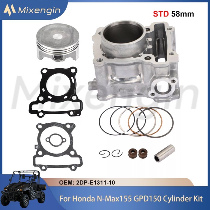 STD 58mm 155cc Motorcycle Engine Parts Cylinder Piston Gasket Kit For Honda N-Max NMAX 155 GPD150 G