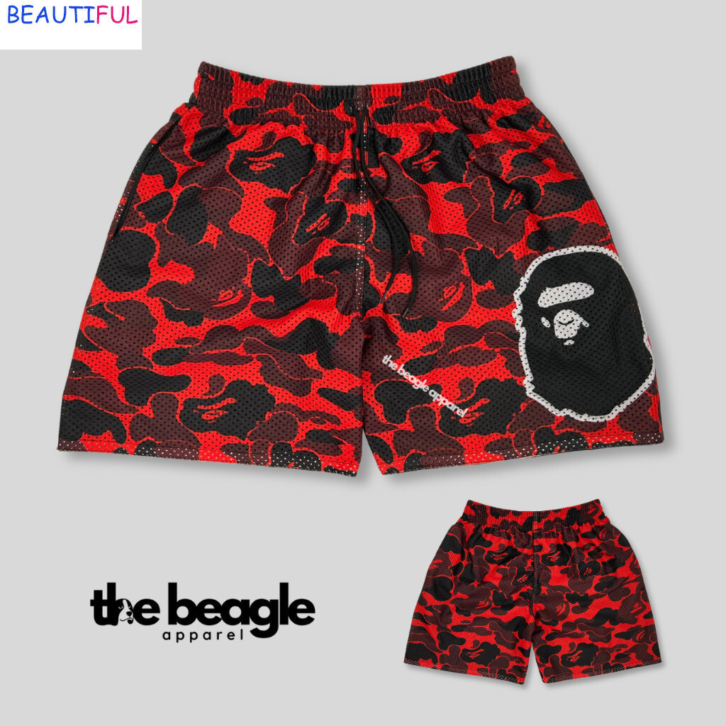 กางเกงขาสั้น BAPE High-Waisted Mesh Sublimation (Unisex)
