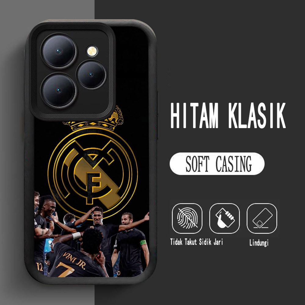 Y-22 R_Real_Madrid ปลอกซิลิโคนสําหรับ Tecno POP Pova 7 6 Spark 20 4 8 9 Pro 5G กรณี