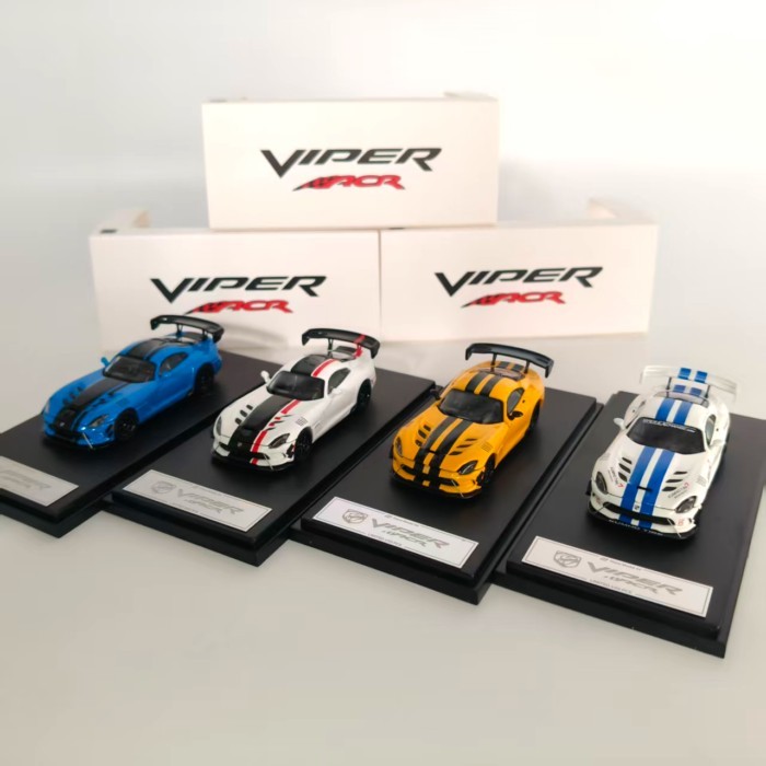 Hone รุ่น HM 1: 64 Dodge Viper Dodge Viper Mk3ACR จําลองรถรุ่น Out of Print Model