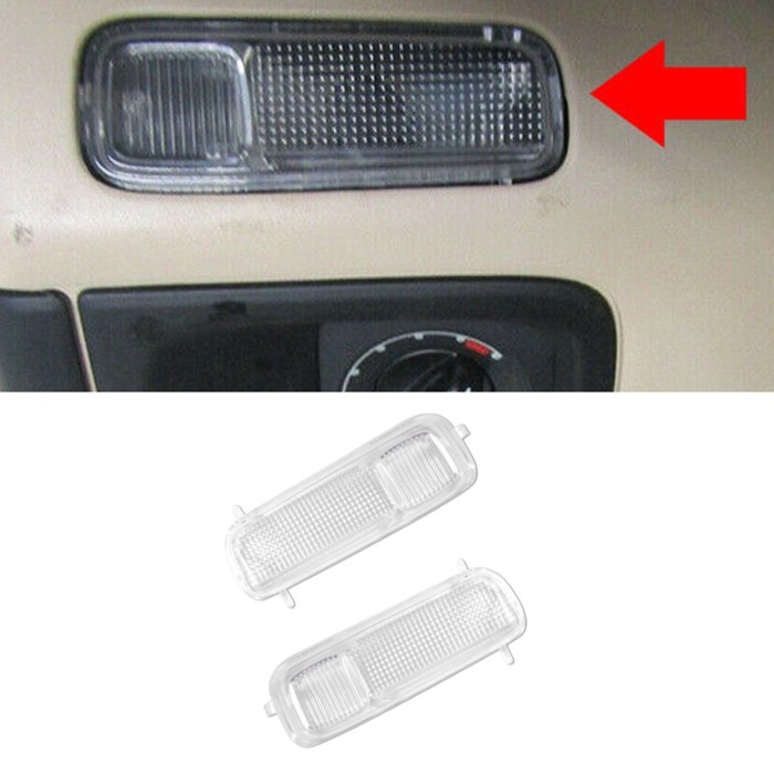 2Pcs Overhead Console Dome Map Light Lens Dome Light Lamp Lens For 2003 2004 2005 2006 Ford Expedit