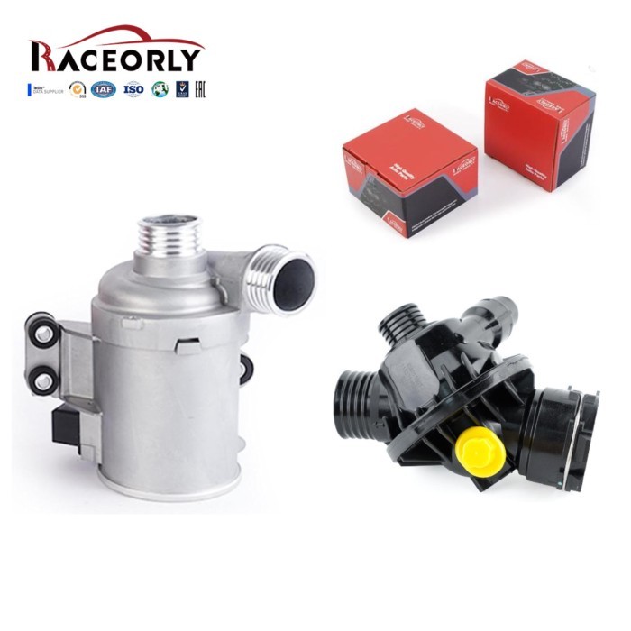 RACEORLY Water Pump Thermostat Kit For BMW X5 X6 435i Gran Coupe M2 N55B30A