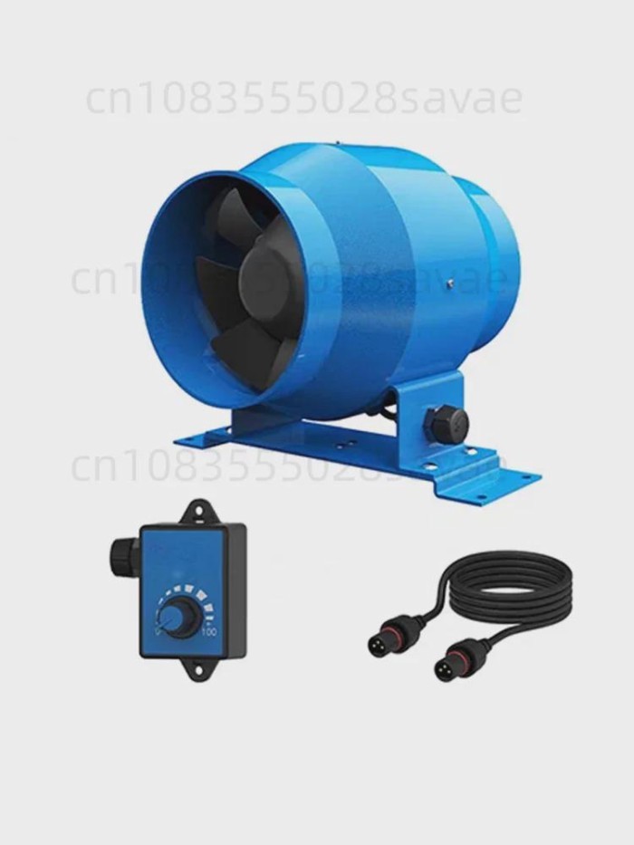 4-Inch electric kitchen blower, small variable frequency exhaust fan, restaurant smoke exhaust fan