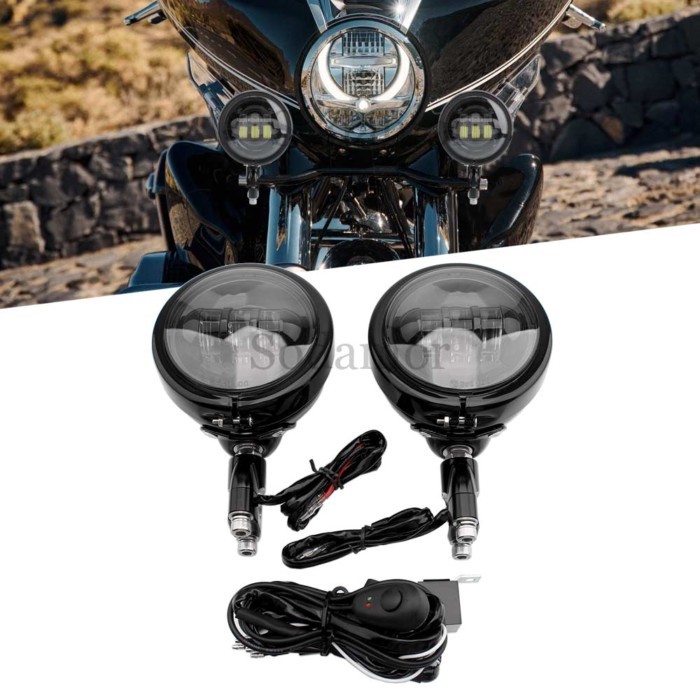 Motorcycle Part Fog Lamp E-Mark 4.5'' Fog Light LED Auxillary Headlight 30W Spot Lights For BMW R18