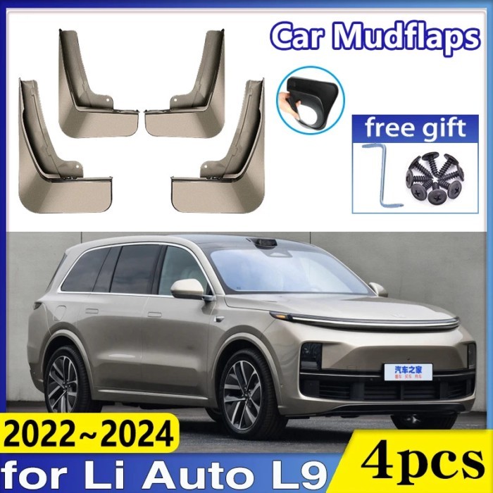 Car Mudguards for Li Auto L9 2023 Accessories Lixiang 2022 2024 Front Mudflaps Baking Paint Mud Fla