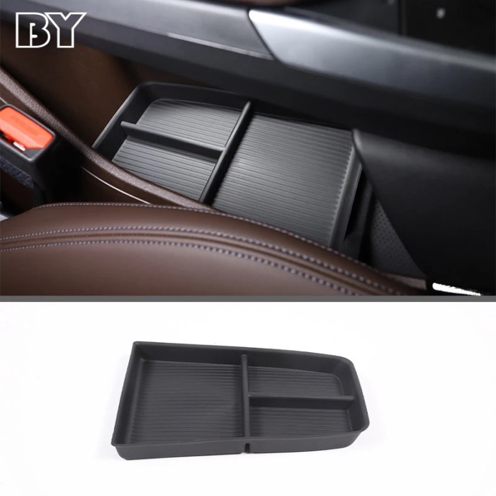 For 2023-2024 BMW X1 IX1 U10 U11 TPE Black Car Central Control Lower Storage Box Mobile Phone Tray