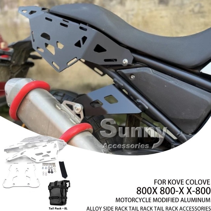 Motorcycle Modified Aluminum Alloy Side Rack Tail Rack Tail Rack Accessories FOR KOVE COLOVE 800X 8
