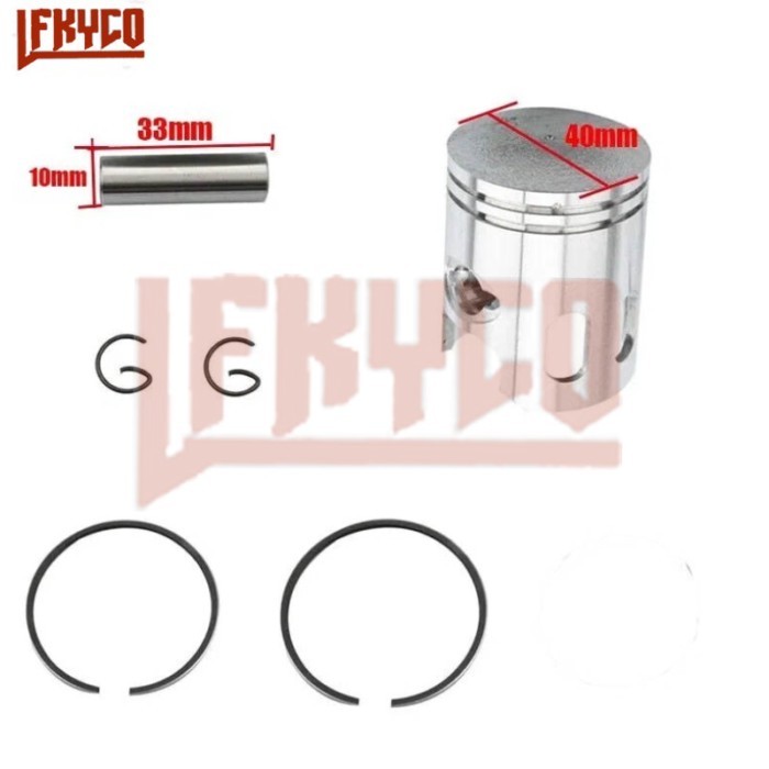 Engine Parts 40mm STD Bore for Yamaha Jog Minalli PW 50 PW50 2-stroke Cylinder Piston Pin 10mm Ring
