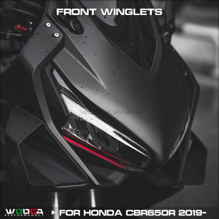 CBR650R Front Winglets For Honda CBR650R 2019-2023 Fairing Aero Winglet Side Cover Aerodynamic Wing