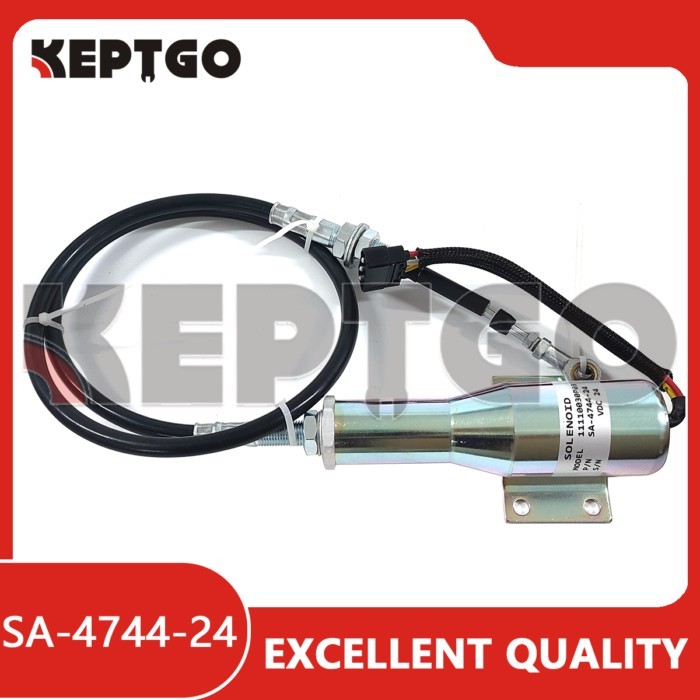 SA-4744-24 Stop Solenoid For Volvo Wheel Loaders L70 L90 L120 L150 L180 11110030P03 VOE 11110030 24