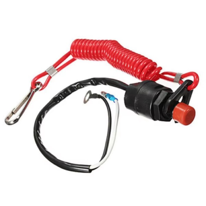Boat Motor Emergency Kill Stop Switch for Yamaha /Tohatsu Outboard Stop Kill Switch Cut Off Switche