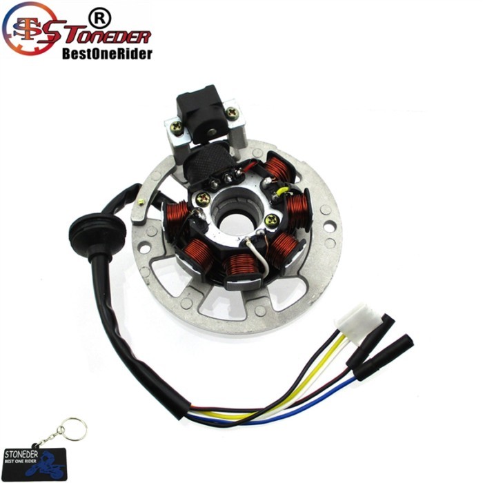 STONEDER Ignition Magneto Stator For 2 Stroke Keeway Fact Hurricane Matrix RY8 PGO 50cc 90cc KYMCO