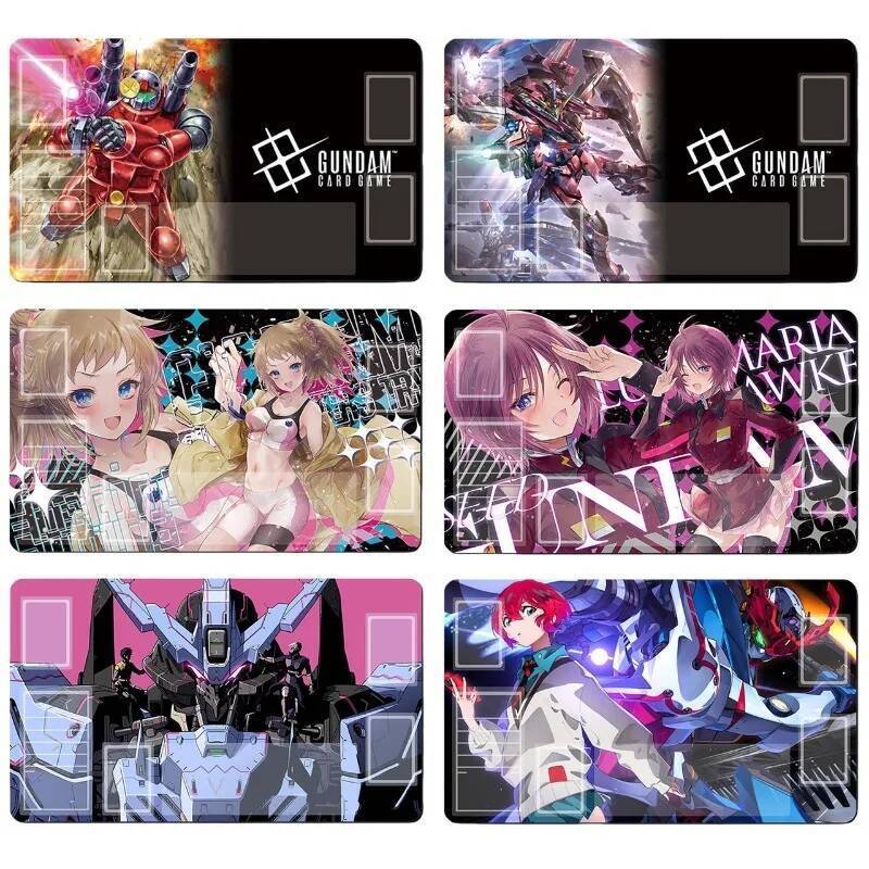GUNDAM NoSeamEdge 60x35 ซม. Playmat Lunamaria Hawke TCG GQuuuuX0079 ASW-G-XX Trading Card การ์ดเกมตารางยางเกมกระดาน