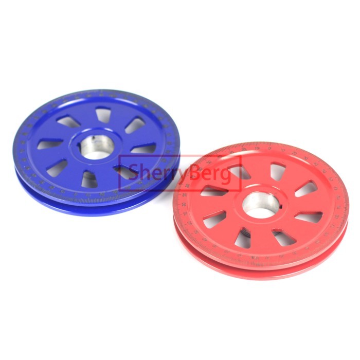 SherryBerg Red or Blue for Empi 9114 Color for Vw Beetle Bug Aluminum Crankshaft Stock Size Pulley