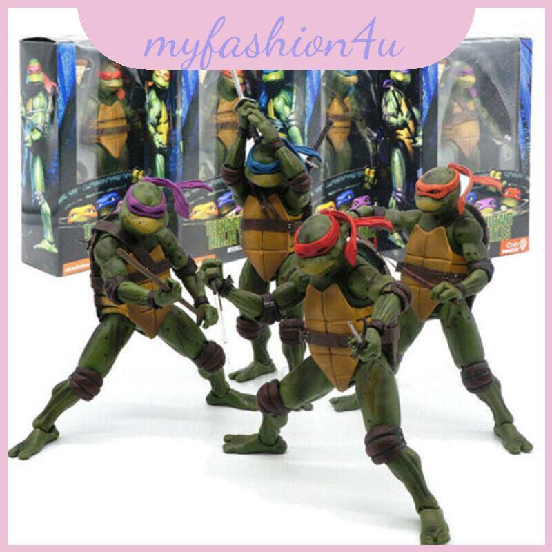 Collectible 7 "Neca Tmnt Action Figure Model Toy 1990 Movie