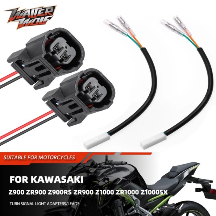 Z900 Z1000 Turn Signal Light Adapters Cable For Kawasaki ZR900 Z900RS ZR900 ZR1000 Z1000SX Z H2 SE