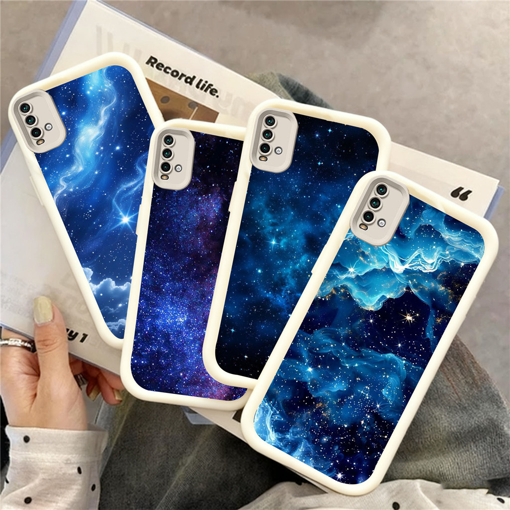 WC46 starry SkyปลอกสําหรับHpชุบXiaomi Redmi PocoหมายเหตุA3X NFC A2 C61 13T 10T M5S A3 11SE A1 9C C75