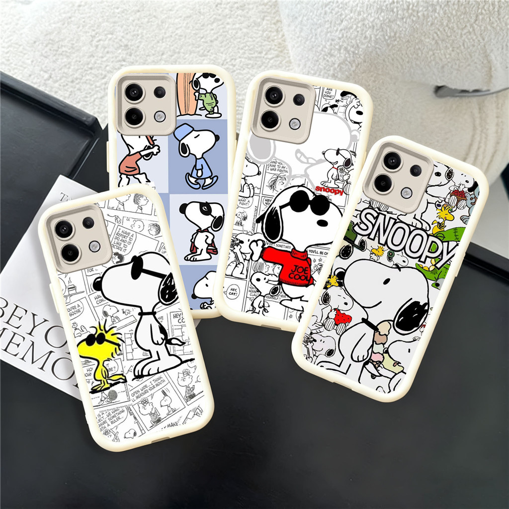 WC6 การ์ตูน Snoopy สําหรับ Hp ชุบ Tecno ITEL Infinix Spark Pova POP Zero 5 P55 RS4 8 A70 GO 30 7 202