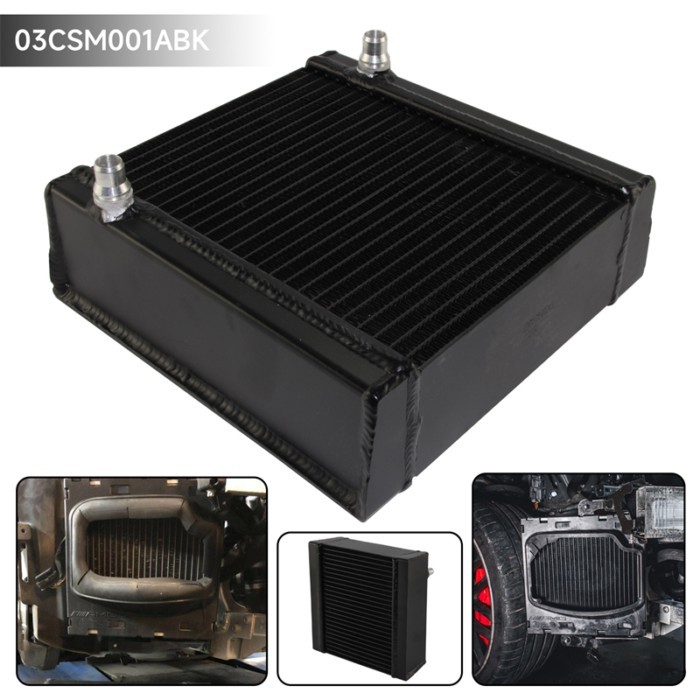 Black Tuning Side Mounted Radiator Kit Fits for Mercedes GLA45 AMG 2014 AMG A 45, CLA 45