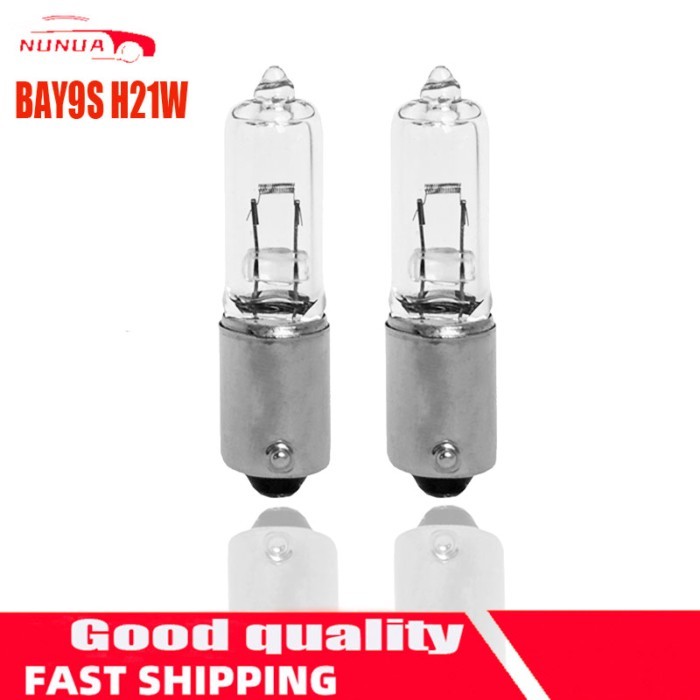 1 Pair 1156 BAY9S H21W  Halogen Brake Indicator Signal Lamp Car Light Bulb Quartz Glass Halogen Cle