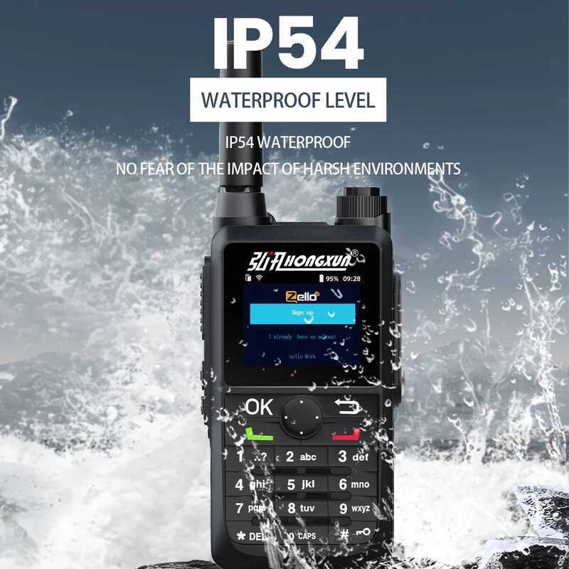 ▥ HX T88 Zello 5000Km Walkie-Talkie 4G LTE POC เครือข่าย GPS มือถือ 2-Way FM Modulated สําหรับว