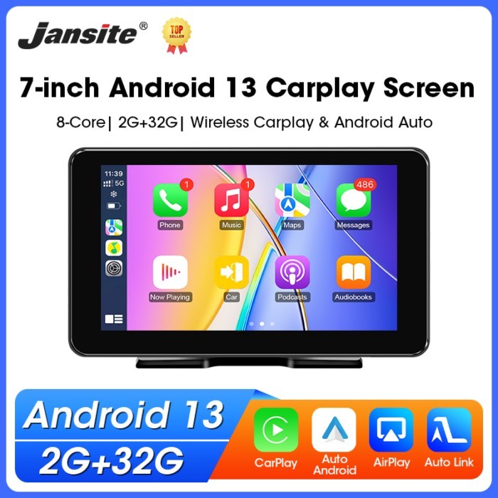 7 inch Android 13 Car Multimedia Player Wireless Carplay Android Auto 8 Core 2G+32G  Intelligent Sy
