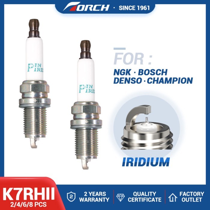 2-8PCS Replace for Denso IK22 VK22 for PFR7S8EG for BERU Z347 14F-5DPURS2 Spark Plugs Torch K7RHII