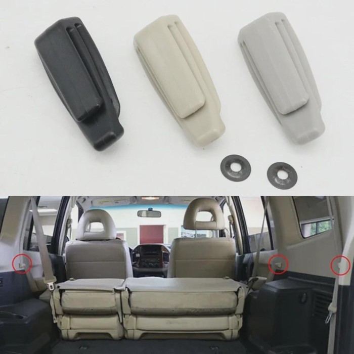 Car Rear Seat Belt Clip Fixed Holder Buckle For Mitsubishi Pajero Montero V97 V95 V93 V87 Sport Del