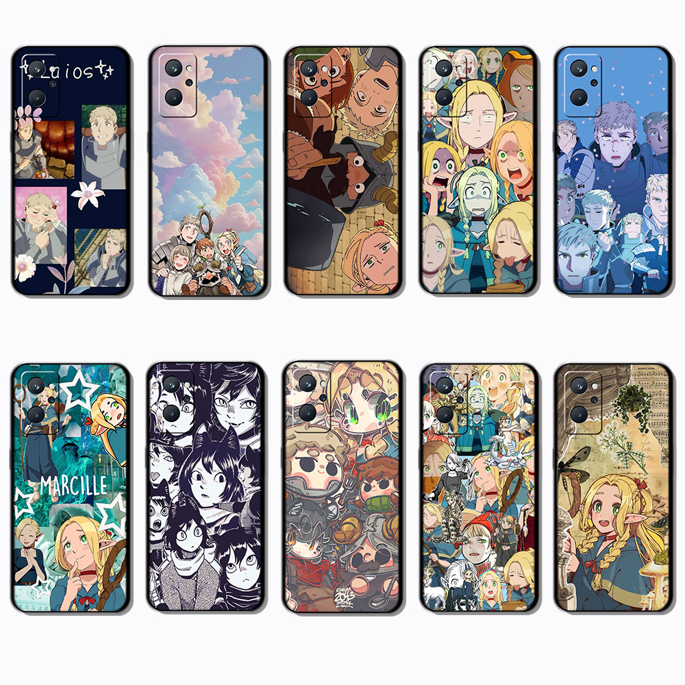 สําหรับRealme 9 Pro Plus 9i 4G 12 Lite 12X 12 + 13 อร่อยในDungeon Black Edge Full Coverageเคสโทรศัพท