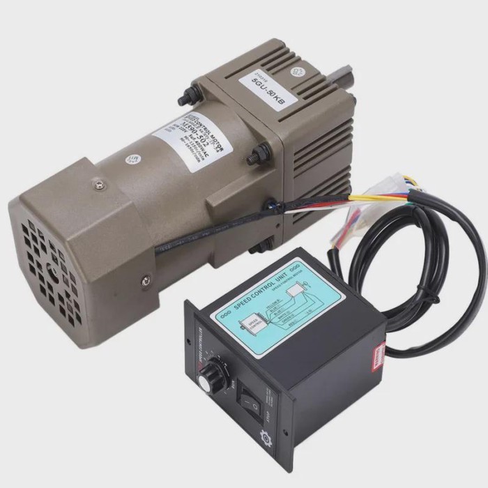 220V 90W 5RK90GU-CF 450-2.7RPM AC Reversible Gear Variable Speed Motor 1:3-1:500 5GU AC Gear Reduce