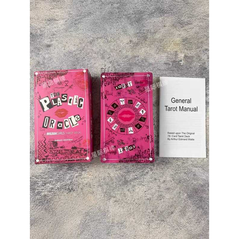 A Mean Girls Little Girl Tarot Card เวอร์ชันภาษาอังกฤษการ์ดเกมพร้อมการ์ดไพ่ทาโรต์คู่มือคําแนะนํากระด