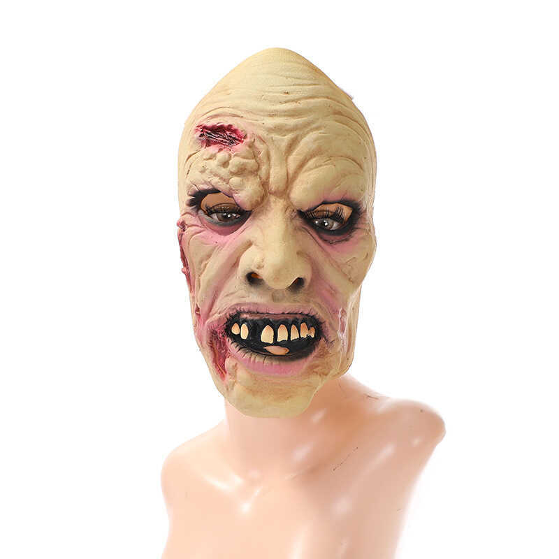 ฮาโลวีนสยองขวัญ Zombie Wound Mask ชีวเคมี Zombie อีสเตอร์ตลก Latex Haunted House NPC หมวก