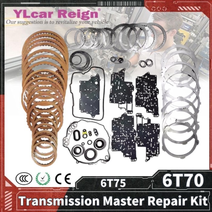6T70 6T75 6T70E 6T75E Auto Transmission Master Rebuild Kit Overhaul Repair Kit Friction Discs Steel