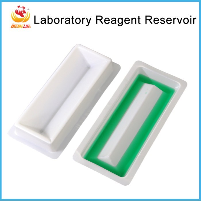10 Pcs Lab Reagent Reservoir 55ml PP Disposable Solution Basins Sterilization Individual Packaging