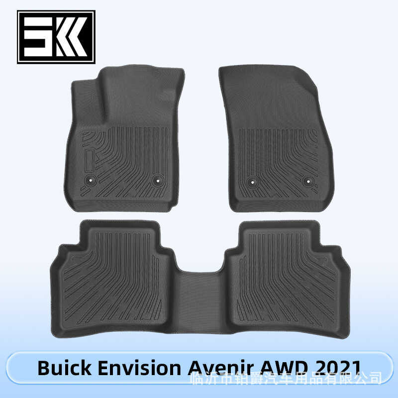 เหมาะสําหรับ Buick Envision Avenir AWD 2021 3D All-Weather วัสดุ TPE Foot Pad