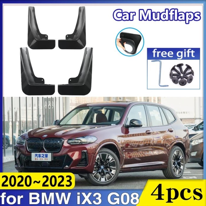 Mudguards for BMW iX3 G08 Accessories 2020~2023 2022 Front Wheel Fender Baking Paint Mud Flaps Guar