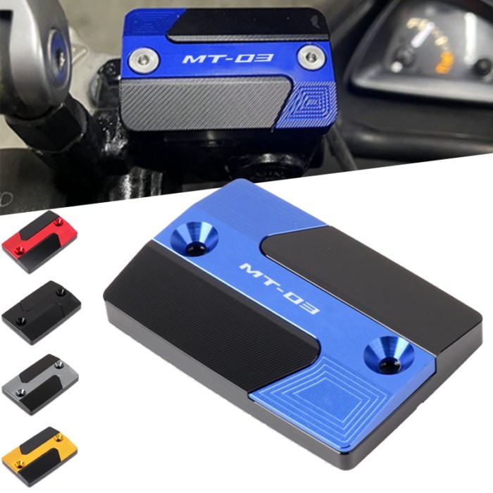 Motorcycle CNC Aluminum Front Brake Reservoir Fluid Tank Oil Cup Cover For MT-03 MT-07 MT10 MT-10 M