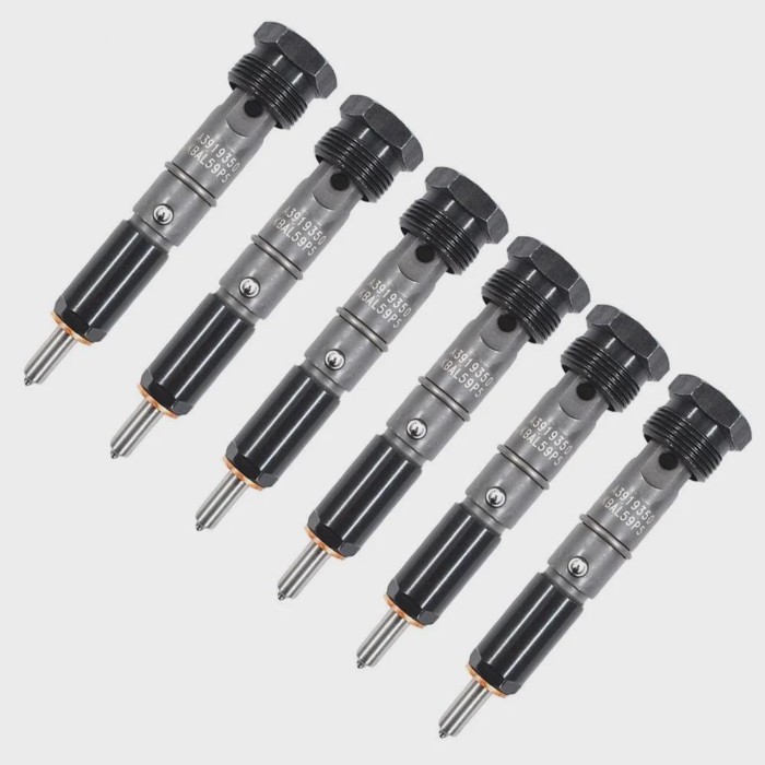 0432131837 6Pcs 50hp Fuel Injectors For 89-93 Dodge Cummins 5.9L 6BT Diesel Engine 3919350 3919339