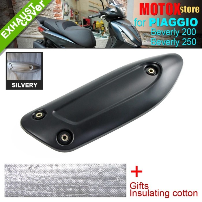Fit For Piaggio Beverly 200 250 Motorcycle Exhaust Pipe Cover Cowl Protector Beverly200 Beverly250