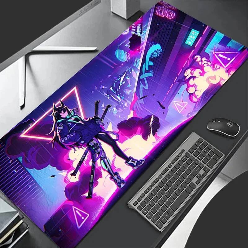 แผ่นรองเมาส์ XL Lockedge ขนาดใหญ่อุปกรณ์เสริมสําหรับเล่นเกมคอมพิวเตอร์ Gamer คีย์บอร์ด Pad แผ่นรองเม